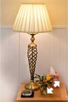 Lamp detail, bedroom 6