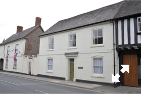 Front view of The Maltsers House, Ludlow